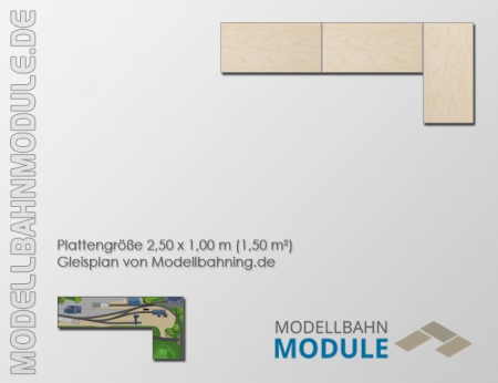 Tischset Fertigmodul mit Gleisplan kleiner Betriebsintensiver Endbahnhof