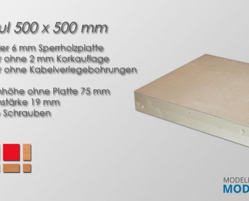 Modultisch 500 x 500 mm