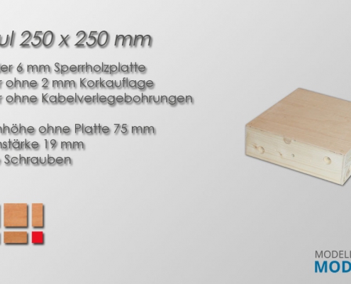 Modultisch 250 x 250 mm