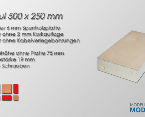 Modultisch 500 x 250 mm